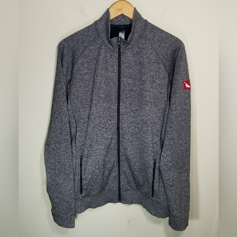 Lululemon Engineered Warmth Gray Full Zip Jacket Slim Wool Blend M3BPUS Men's XL
